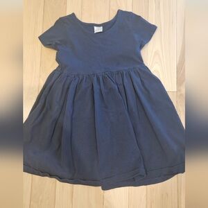 Hanna Andersson Navy Short-Sleeve Twirl Dress